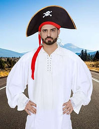Mens Medieval Poet’s Cosplay Pirate Shirt Costume
